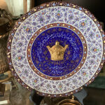 Miniature plated of memorial of Coronation with 18 Ct. Gold Crown