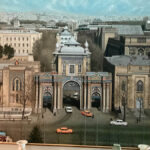 5x5 Meli Gate at Tehran on Sepah Ave. painted 1977