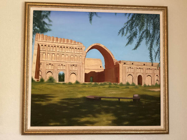 Taq Kasra " Aivan Madaen hand painted 3x4