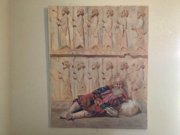 Behlol at Takht Jamshid hand painted 3x2 feet