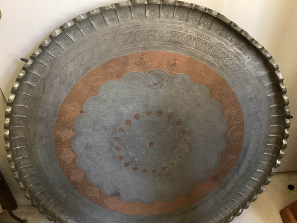Persian copper Tray heavy 3 feet diameter