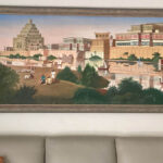 7x4 feet hand painted Assyrian Capital Nineveh