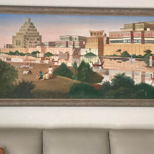 7x4 feet hand painted Assyrian Capital Nineveh