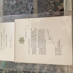 Letter and signature of the emperor